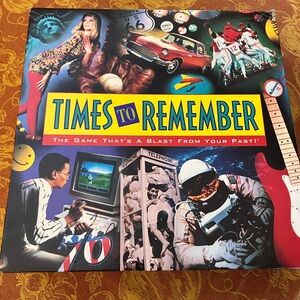 NWOT.. Times to Remember Nostalgic Board Game 1991 never used!!! Box worn